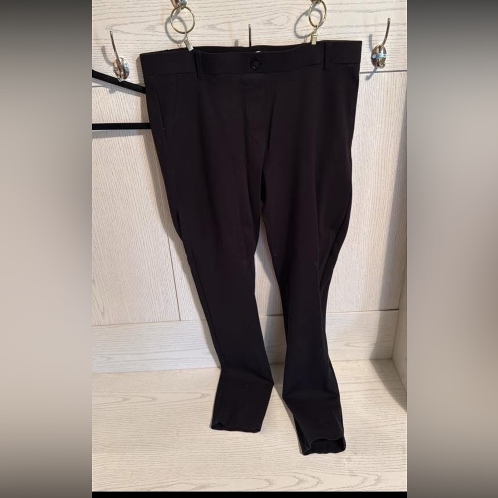 BETABRAND Ankle Black Dress Pants Large LONG